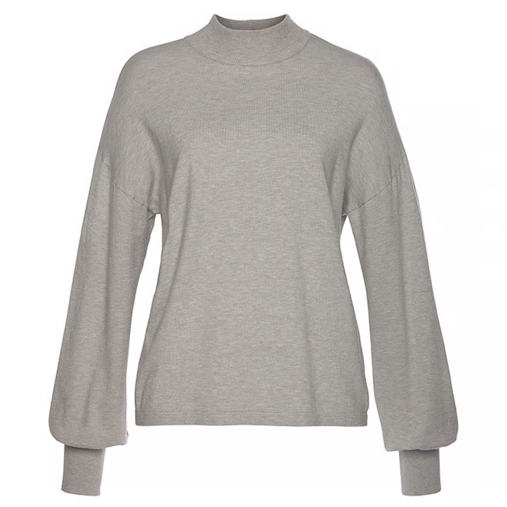 Knit Pullover Top Mock neck